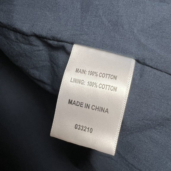 New Sussan Women’s Midi Dress Navy Blue Broderie Scallop Hem Cotton Size L 14 - Picture 7 of 10